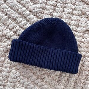 Zara Navy Blue Knit Beanie